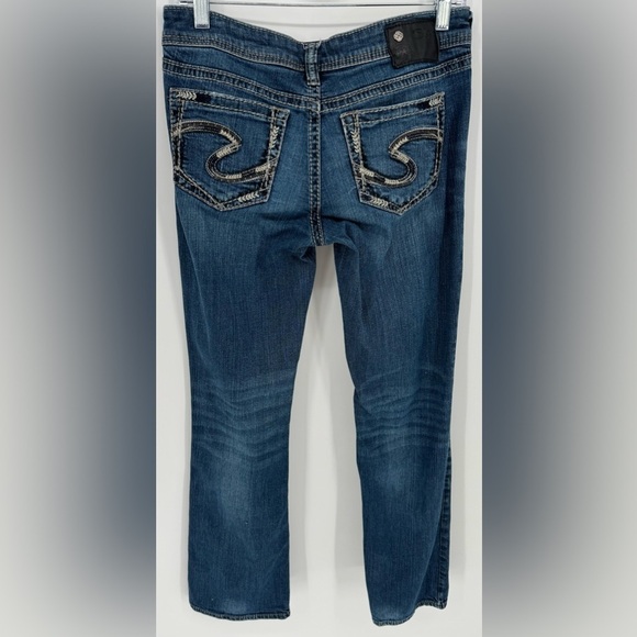 Silver Jeans Co AIKO Mid Boot Super Stretch Denim Jeans - Picture 7 of 15